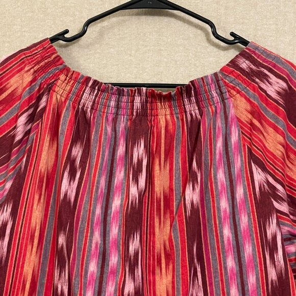Chaps Top Women's 2X Multicolor Pullover Short Sleeves - Picture 9 of 11